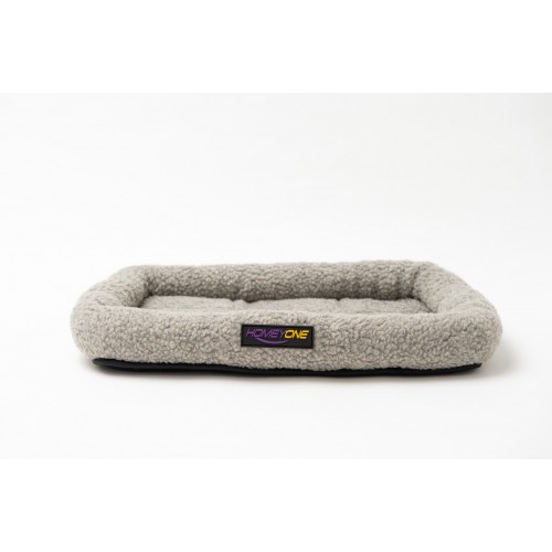 HOMEYONE Small Dog Bed Micro Sherpa Washable Warm Pet Bed Cushion for Dogs and Cats