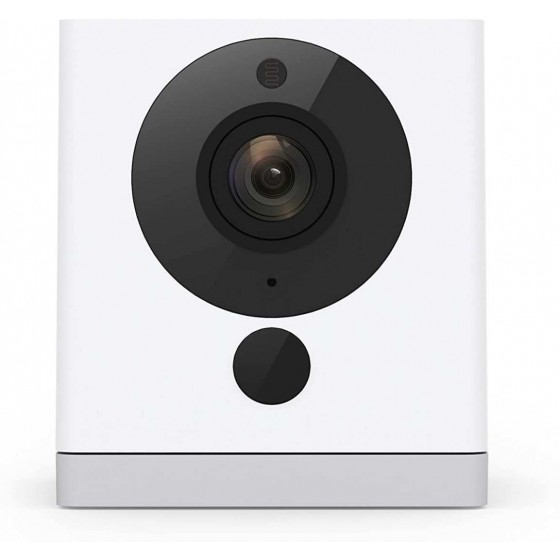 1080p HD Indoor Smart Home Camera with Night Vision, 2-Way Audio, Works with Alexa & the Google Assistant, White, 2-Pack