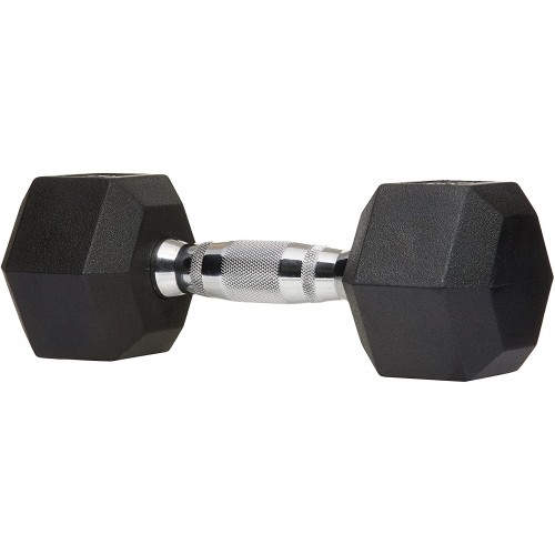 Rubber Encased Hex Hand Dumbbell Weight