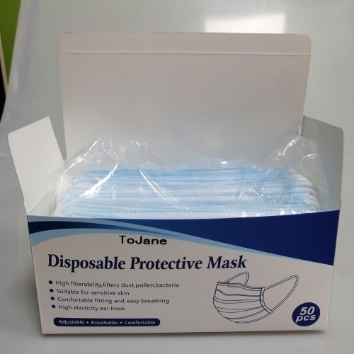 ToJane 50pcs 3-Ply Disposable Face Mask Can be Use...